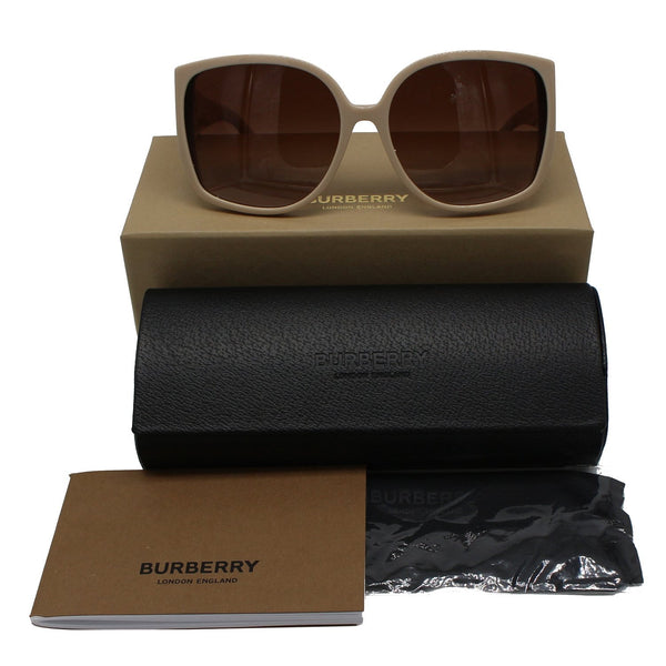Burberry BE4290 380713 Beige Sunglasses Herrera Brown Gradient Lens