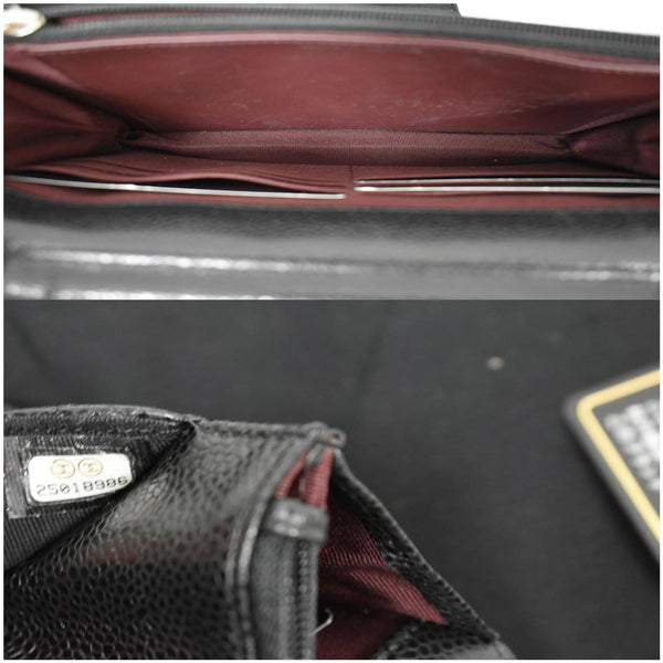 CHANEL Wallet on Chain Caviar Leather Crossbody Bag Black