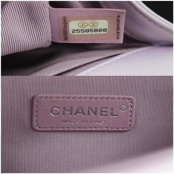 Chanel Medium Boy Flap Chevron Leather Shoulder Bag - Used