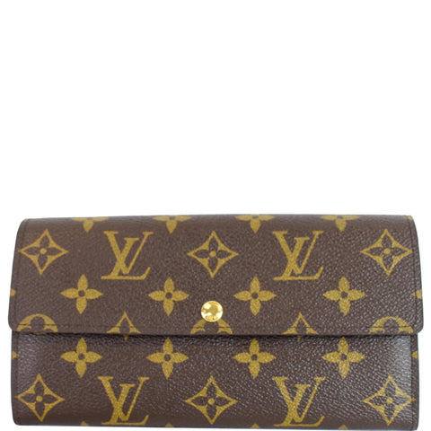 LOUIS VUITTON Monogram Canvas Sarah Wallet Brown