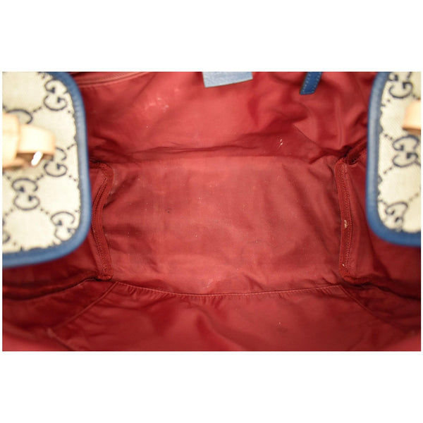 GUCCI Diaper GG Canvas Shoulder Bag Blue 606823