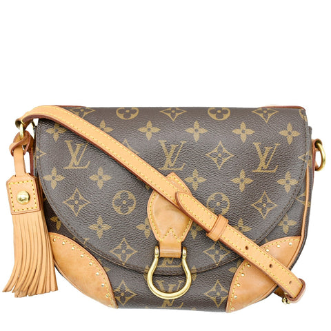 LOUIS VUITTON Saint Cloud NM MM Monogram Canvas Crossbody Bag Brown  - Hot Deals