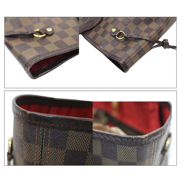 used Louis Vuitton Neverfull MM Damier Ebene Shoulder Bag 
