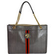GUCCI Rajah Large Snakeskin Tote Shoulder Bag Dusty Grey 537219 - Last Call