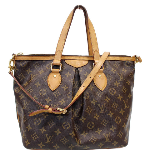 LOUIS VUITTON Palermo PM Monogram Canvas Shoulder Bag Brown