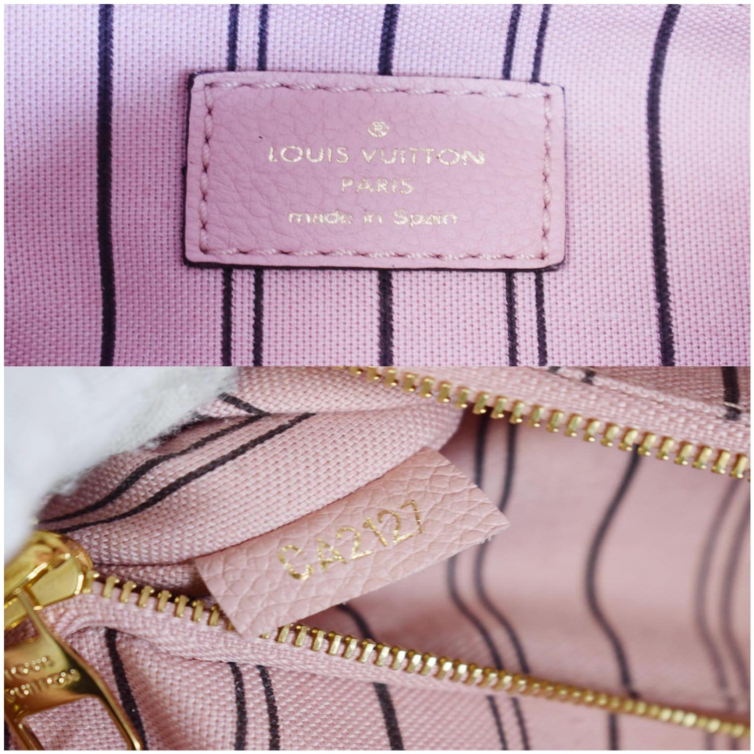 Leather backpack Louis Vuitton Pink in Leather - 30135886