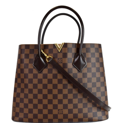 LOUIS VUITTON Kensington Damier Ebene Shoulder Bag Brown