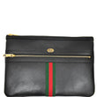 GUCCI Large Ophidia GG Leather Pouch Clutch Bag Black 517551