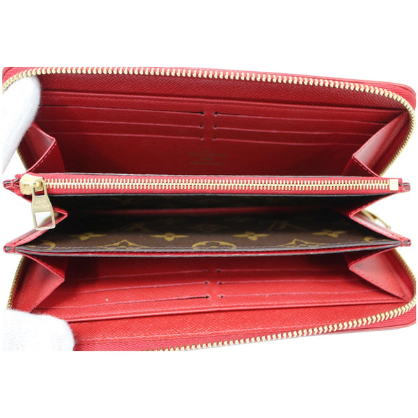 LOUIS VUITTON Retiro Monogram Canvas Zippy Wallet Cerise Red