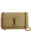 YVES SAINT LAURENT Kate Small Grain De Poudre Crossbody Bag Beige
