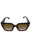 FENDI FF0457/G/S 2VMM2 Havana Sunglasses Brown Gradient Lens