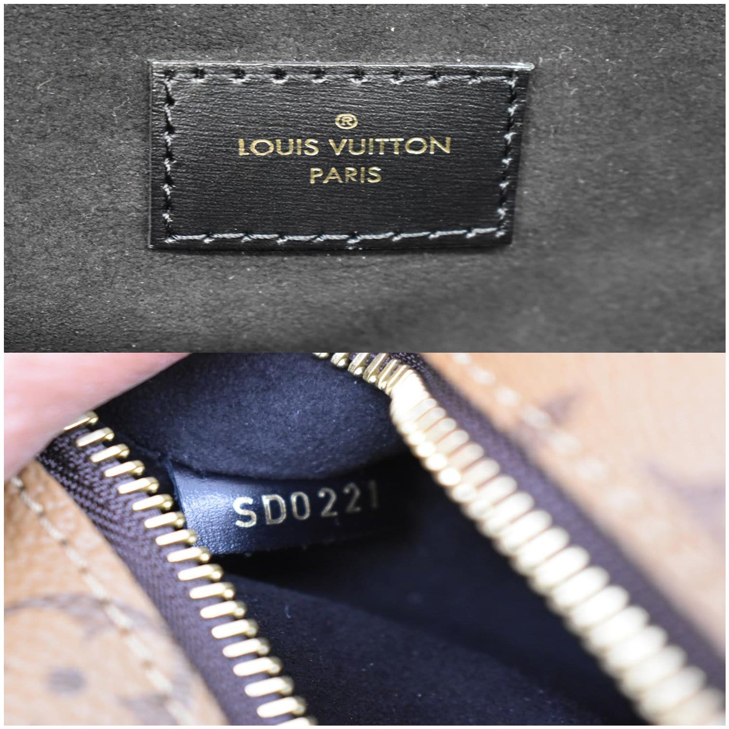 Louis Vuitton Brown Monogram Reverse Coated Canvas Pochette Métis