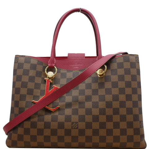 LOUIS VUITTON LV Riverside Damier Ebene Shoulder Bag Brown