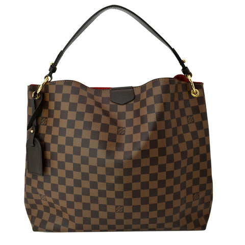 LOUIS VUITTON Graceful MM Damier Ebene Shoulder Bag Brown - Hot Deals