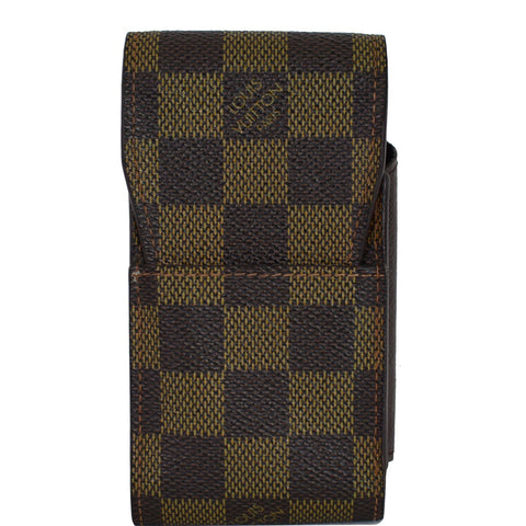 LOUIS VUITTON Damier Ebene Etui Cigarette Case Brown