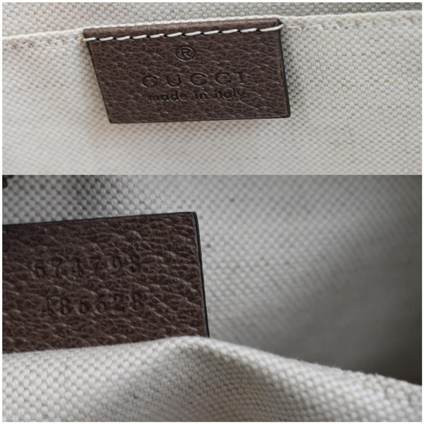 GUCCI Ophidia Soft GG Supreme Canvas Leather Briefcase Shoulder Bag Beige 574793