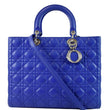 Christian Dior Large Lady Dior Lambskin Leather Bag