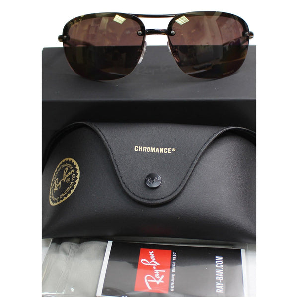 RAY-BAN RB4275CH 710/6B cateye Sunglasses Purple Mirror Polarized Chromance Lens