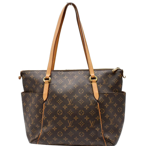LOUIS VUITTON Totally MM Monogram Canvas Shoulder Bag Brown