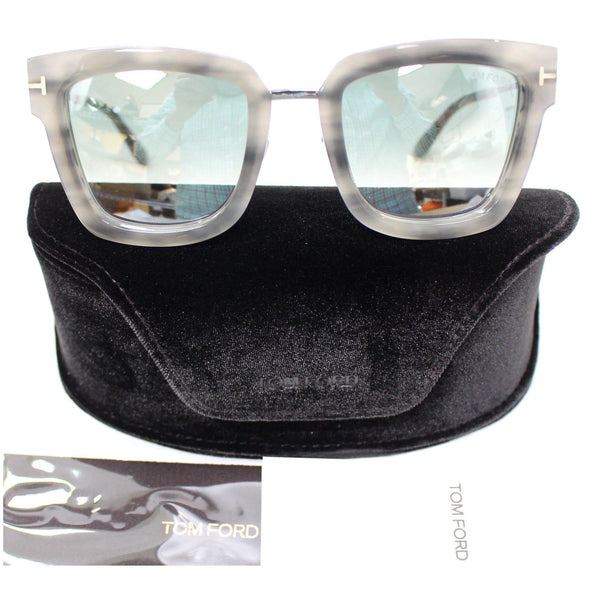 TOM FORD FT0573 55X 52 Lara-02 Sunglasses Blue Mirrored Lens