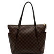 LOUIS VUITTON Totally MM Damier Ebene Shoulder Bag Brown