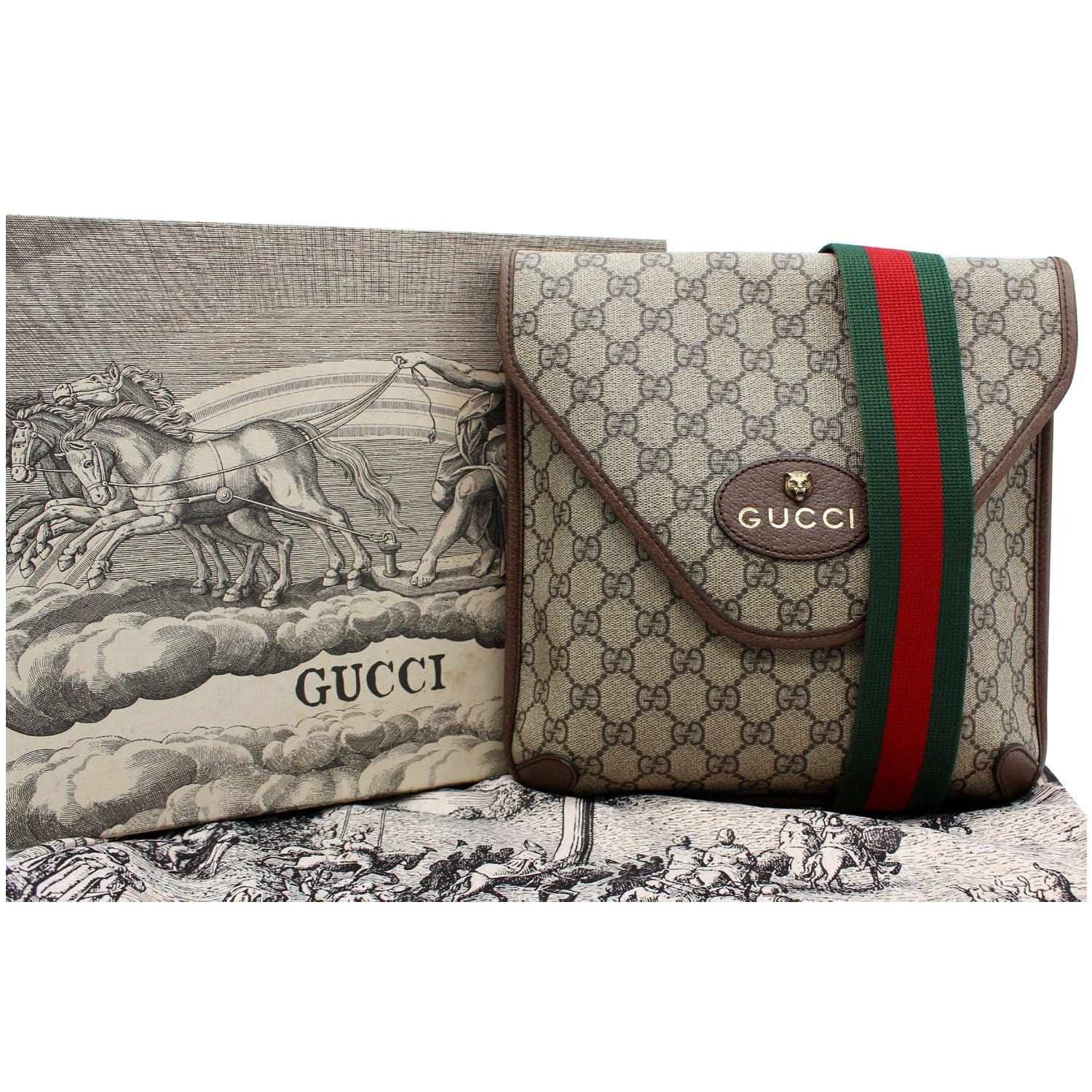 Vintage Gucci GG Canvas Messenger Bag