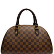 Louis Vuitton Ribera MM Damier Ebene Satchel Bag Brown
