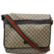 GUCCI GG Vintage Web Canvas Messenger Bag Beige/Ebony 189748