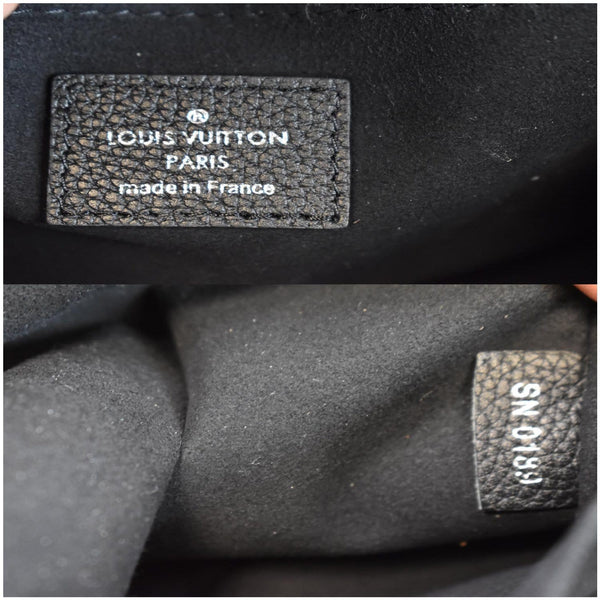 LOUIS VUITTON MyLockme BB Leather Crossbody Bag Black