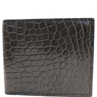 Gucci Bi-Fold Crocodile Leather Wallet Black - Men