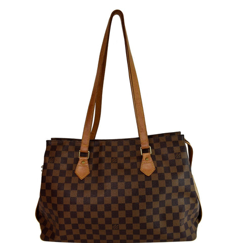 LOUIS VUITTON Chelsea Damier Ebene Shoulder Bag Brown