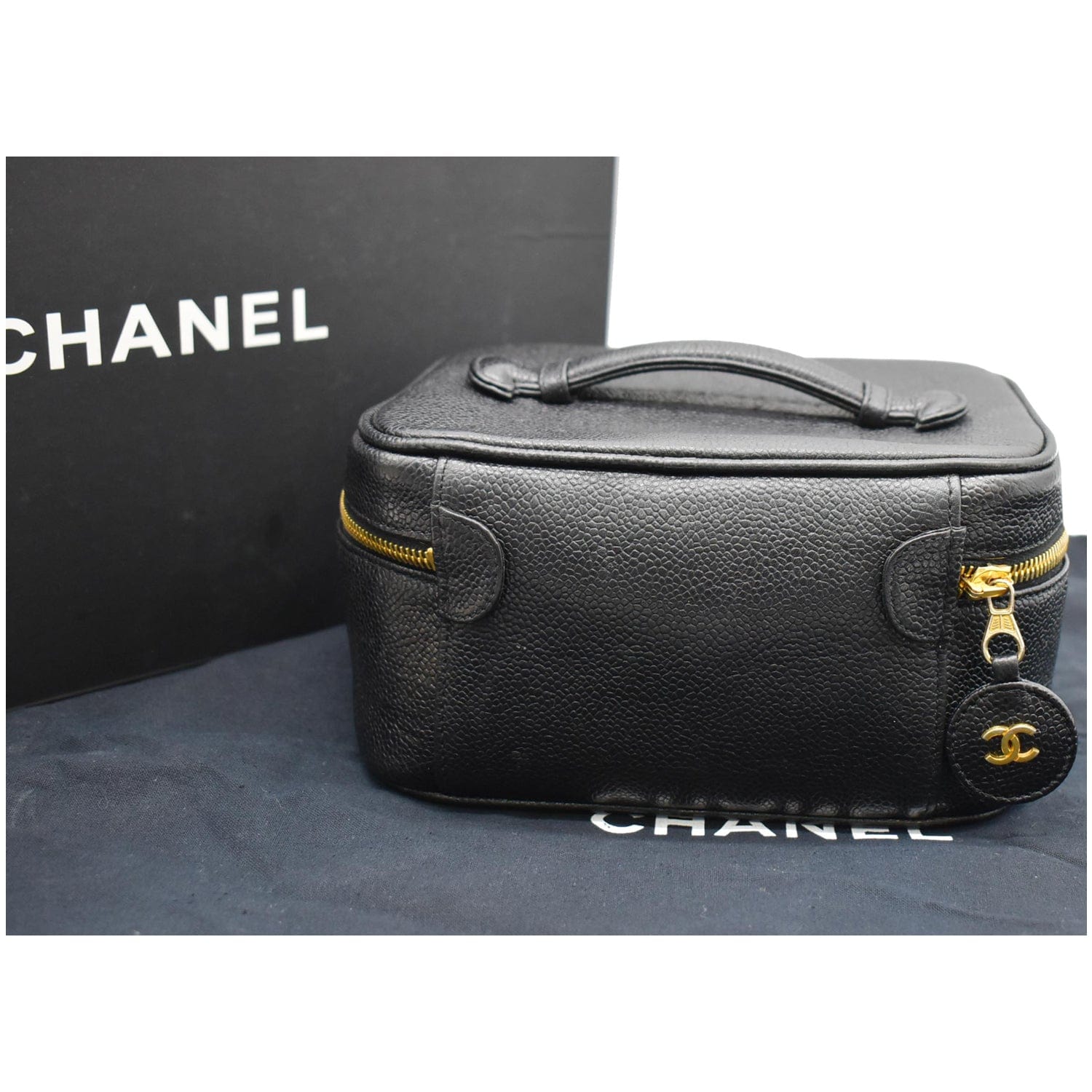 chanel vintage cosmetic case travel