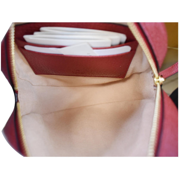 GUCCI Ophidia GG Flora Mini Supreme Backpack Bag Red 598661