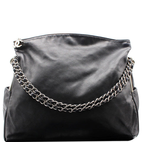 CHANEL Large Ultimate Soft Leather Hobo Bag Black