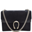 GUCCI Medium Dionysus Suede Leather Shoulder Bag Black 403348