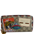 GUCCI Courrier GG Supreme Canvas Zippy Wallet Beige 473909