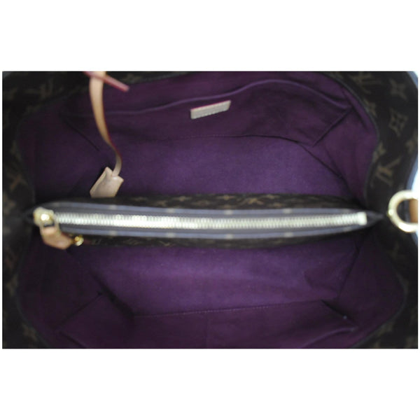 LOUIS VUITTON Montaigne GM Monogram Canvas Shoulder Bag Brown