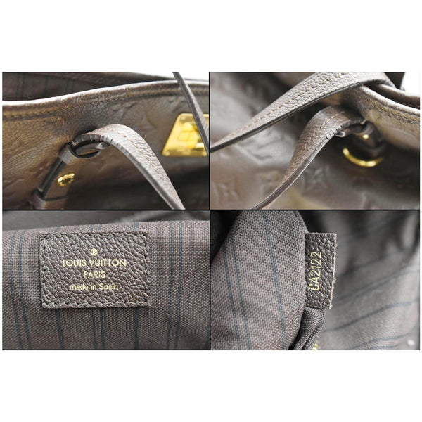 LOUIS VUITTON Citadine Monogram Empreinte Leather Shoulder Bag Plum