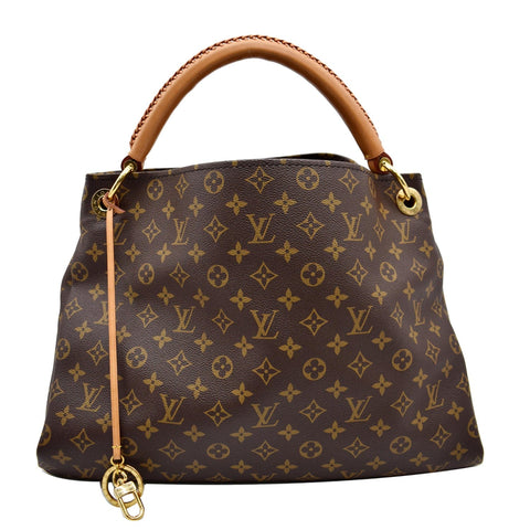 LOUIS VUITTON Artsy MM Monogram Canvas Hobo Bag Brown