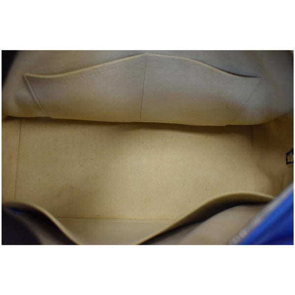 LOUIS VUITTON Dora MM Monogram Canvas Shoulder Bag Blue