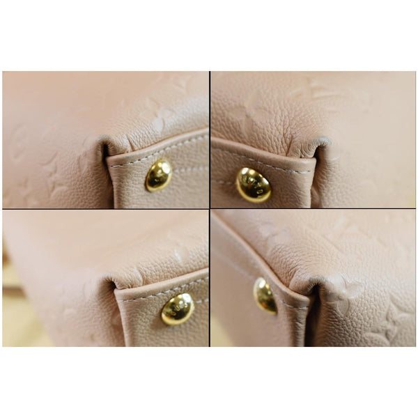 Louis Vuitton V MM Monogram Empreinte Tote Shoulder Bag four corner view
