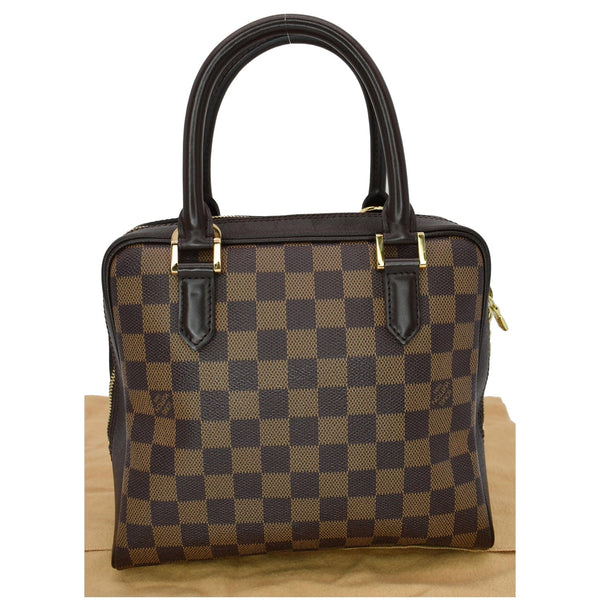 LOUIS VUITTON Brera Damier Ebene Satchel Bag Brown