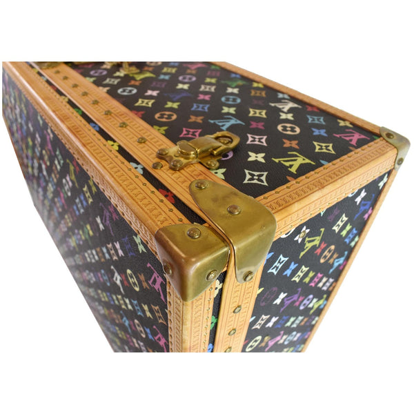 LOUIS VUITTON Alzer 80 Multicolor Monogram  Suitcase Travel Bag Black