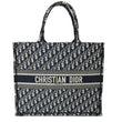 CHRISTIAN DIOR Large Book Oblique Embroidered Canvas Tote Bag Multicolor - Hot Deals