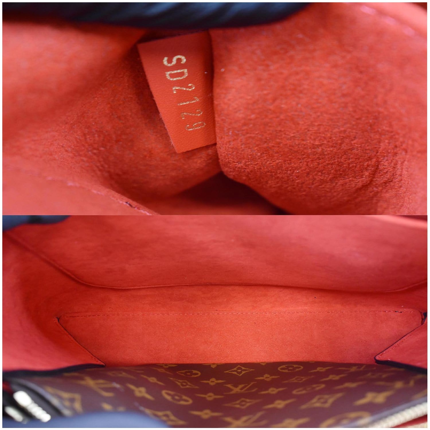 cloth handbag Louis Vuitton Brown in Cloth - 33512495