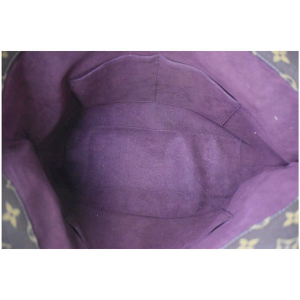 Louis Vuitton Melie Monogram Canvas Hobo Shoulder Bag - purple interior