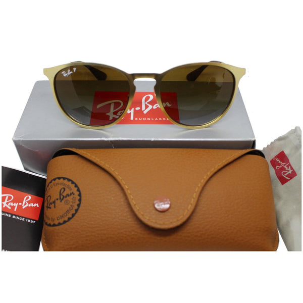 Ray-Ban Erika Gold Sunglasses Frame\Brown Lense