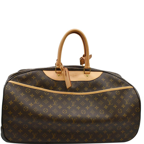 LOUIS VUITTON Eole 60 Monogram Canvas Rolling Luggage Bag Brown