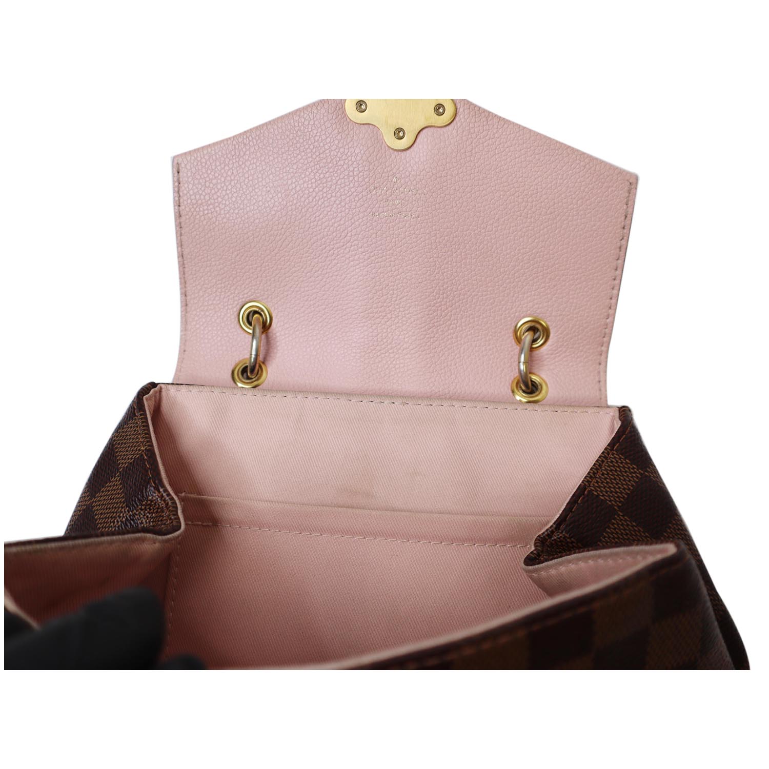 Louis Vuitton Magnolia Pink Damier Ebene Canvas Clapton Backpack