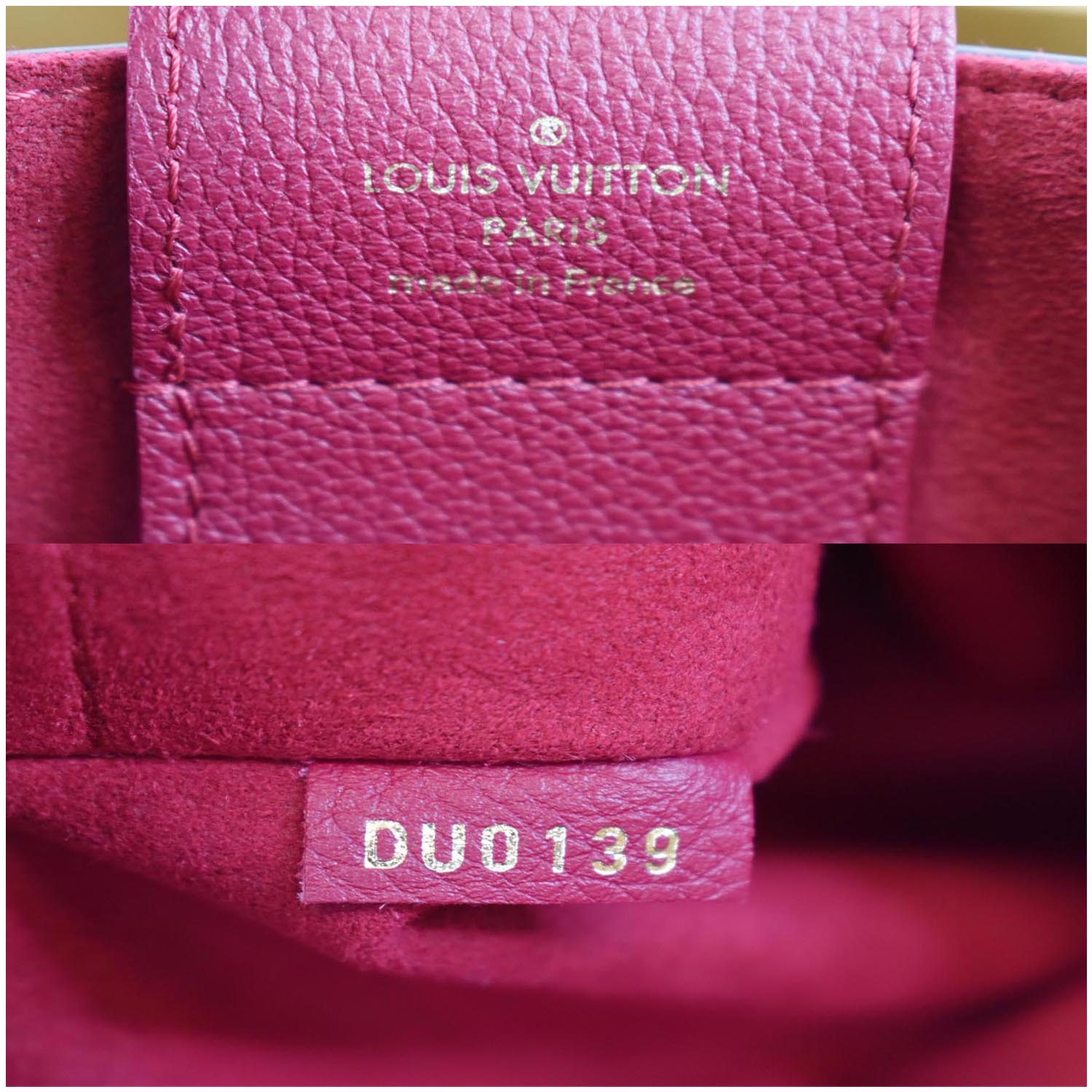 Louis Vuitton - Burgundy Damier Ebene Riverside Tote